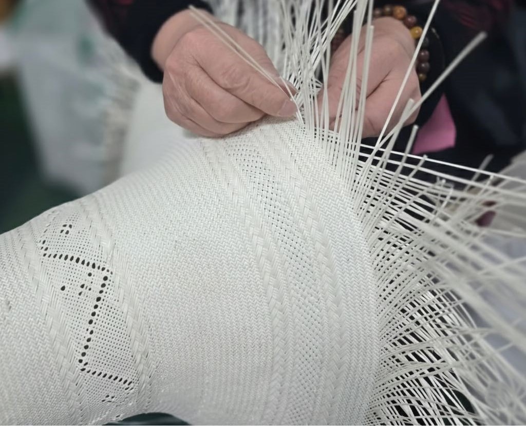Hand-Woven Shantung Straw Hat Bodies
